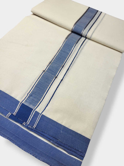 Kerala Balaramapuram Pure Cotton Handloom Mundu/Dhoti
