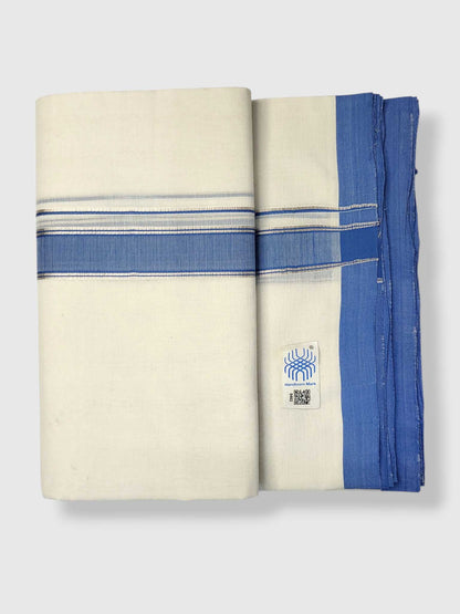 Kerala Balaramapuram Pure Cotton Handloom Mundu/Dhoti