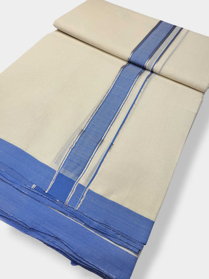 Kerala Balaramapuram Pure Cotton Handloom Mundu/Dhoti