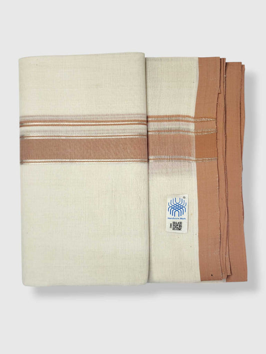 Kerala Balaramapuram Pure Cotton Handloom Mundu/Dhoti