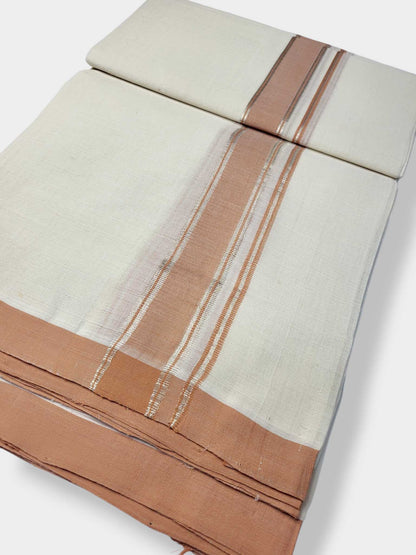 Kerala Balaramapuram Pure Cotton Handloom Mundu/Dhoti