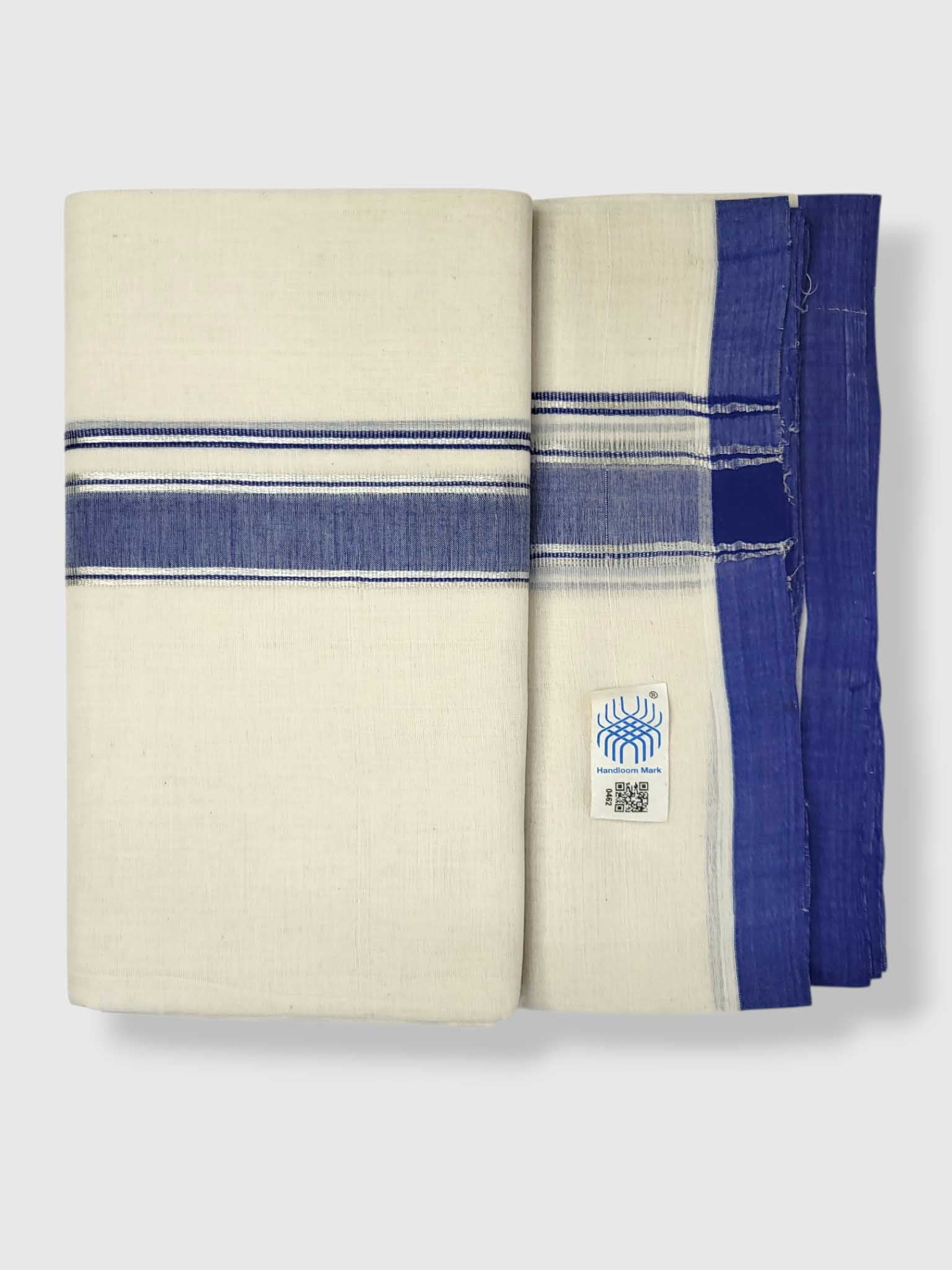 Kerala Balaramapuram Pure Cotton Handloom Mundu/Dhoti
