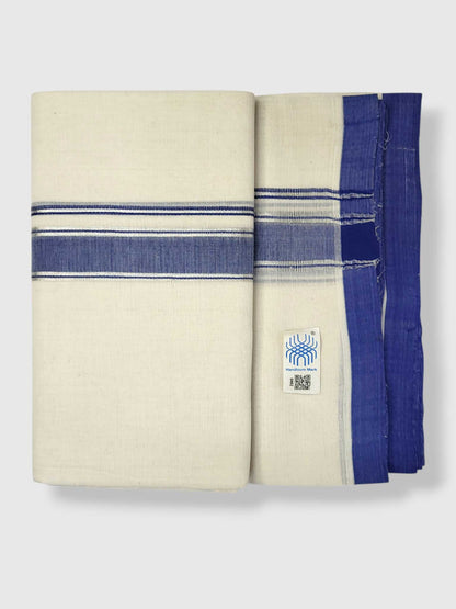 Kerala Balaramapuram Pure Cotton Handloom Mundu/Dhoti
