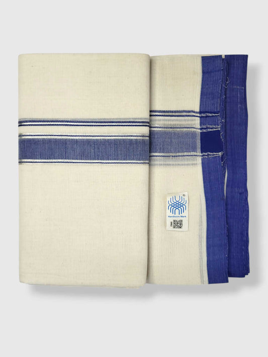 Kerala Balaramapuram Pure Cotton Handloom Mundu/Dhoti