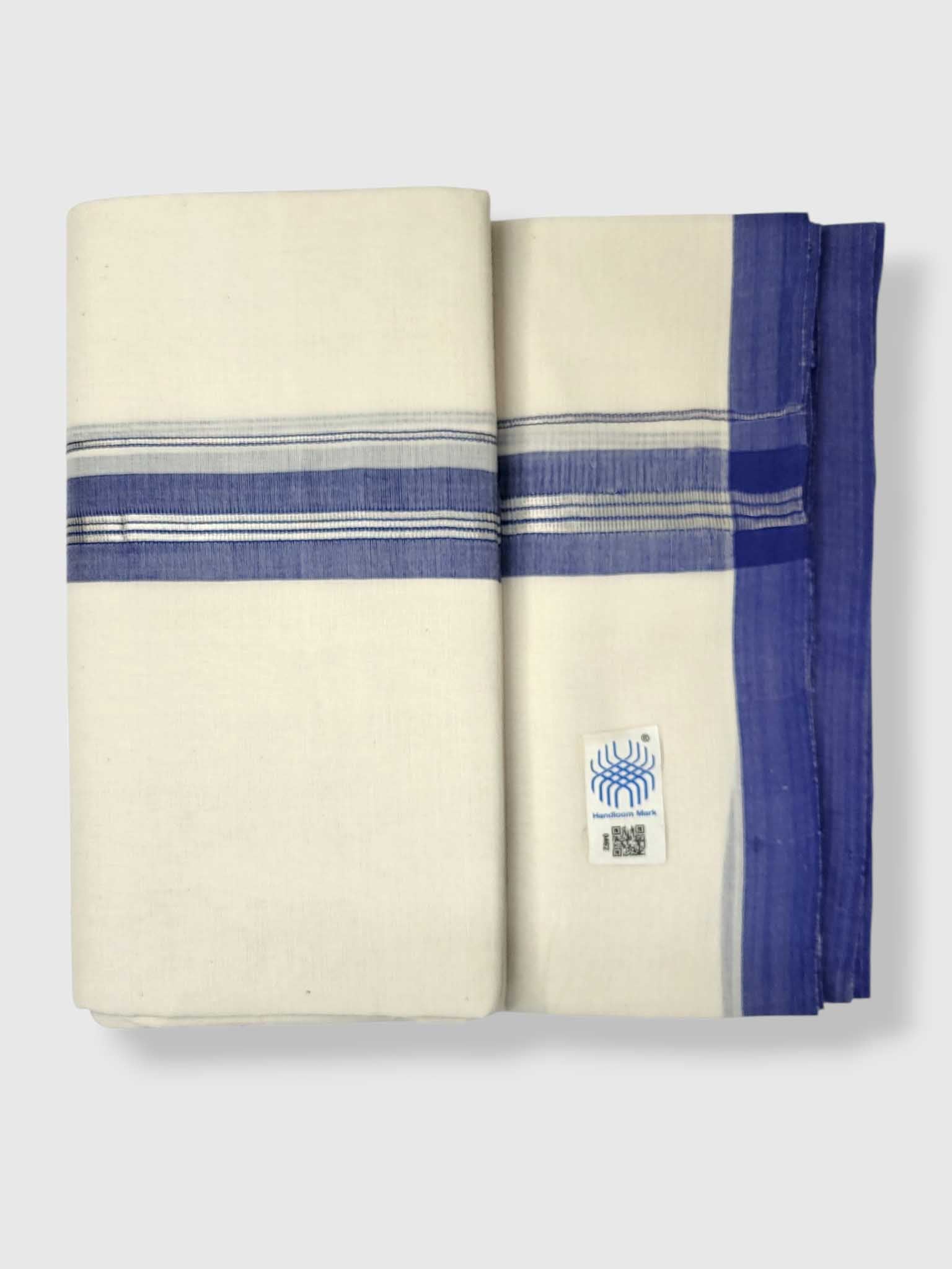 Kerala Balaramapuram Pure Cotton Handloom Mundu/Dhoti