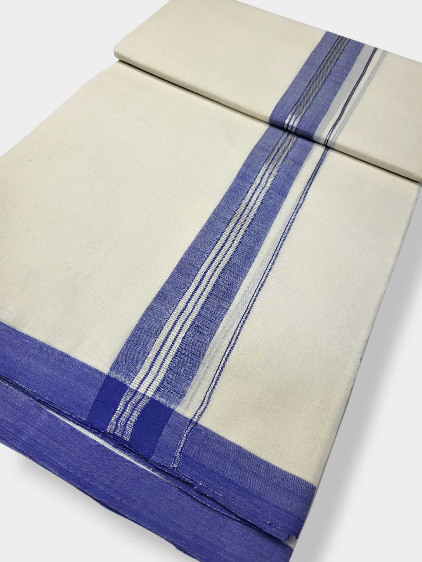 Kerala Balaramapuram Pure Cotton Handloom Mundu/Dhoti