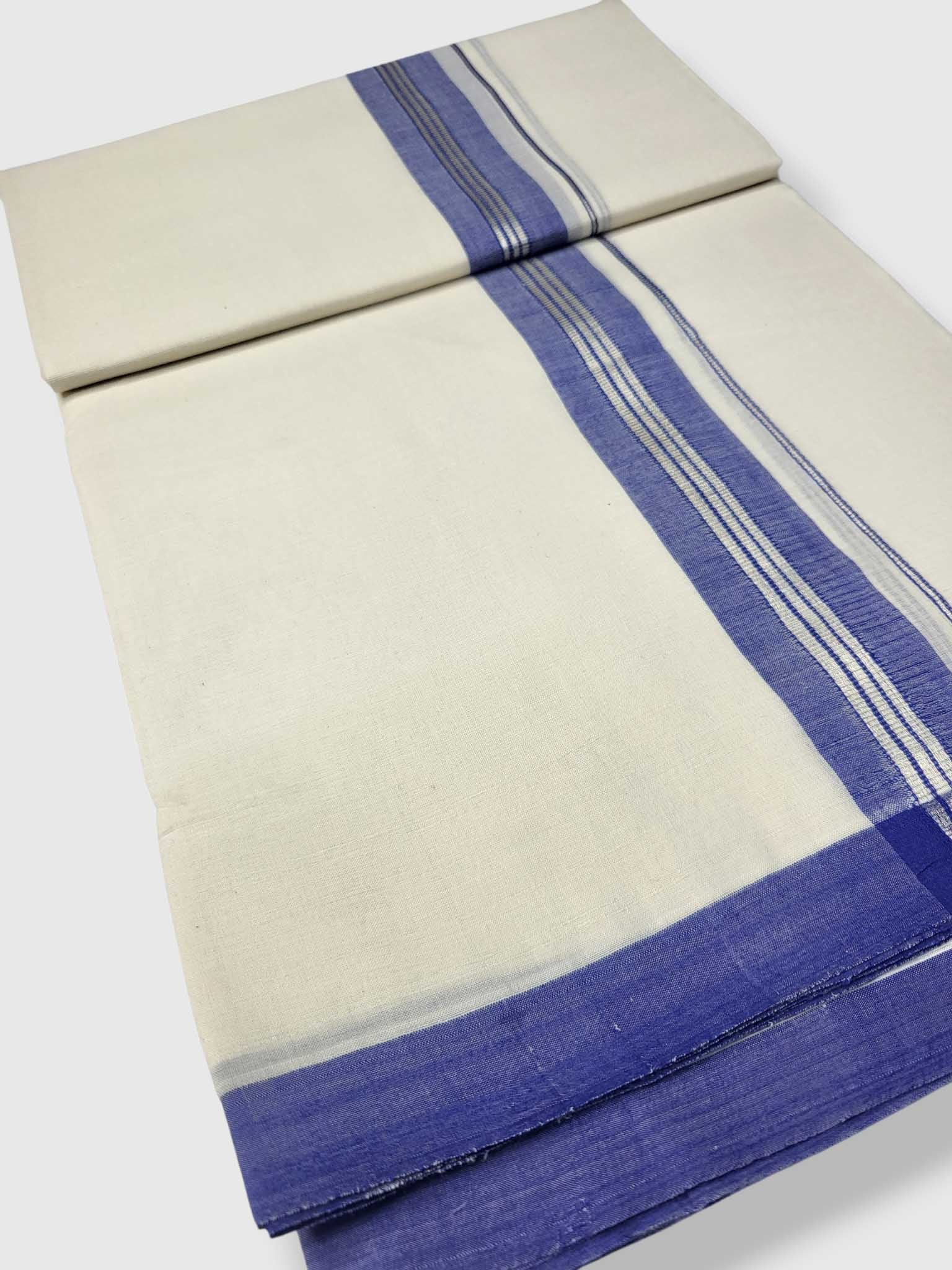 Kerala Balaramapuram Pure Cotton Handloom Mundu/Dhoti