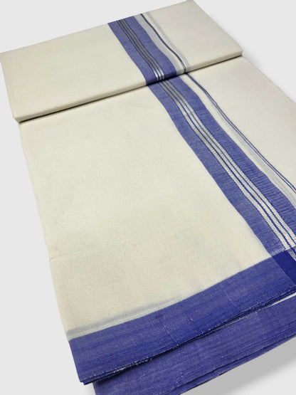 Kerala Balaramapuram Pure Cotton Handloom Mundu/Dhoti