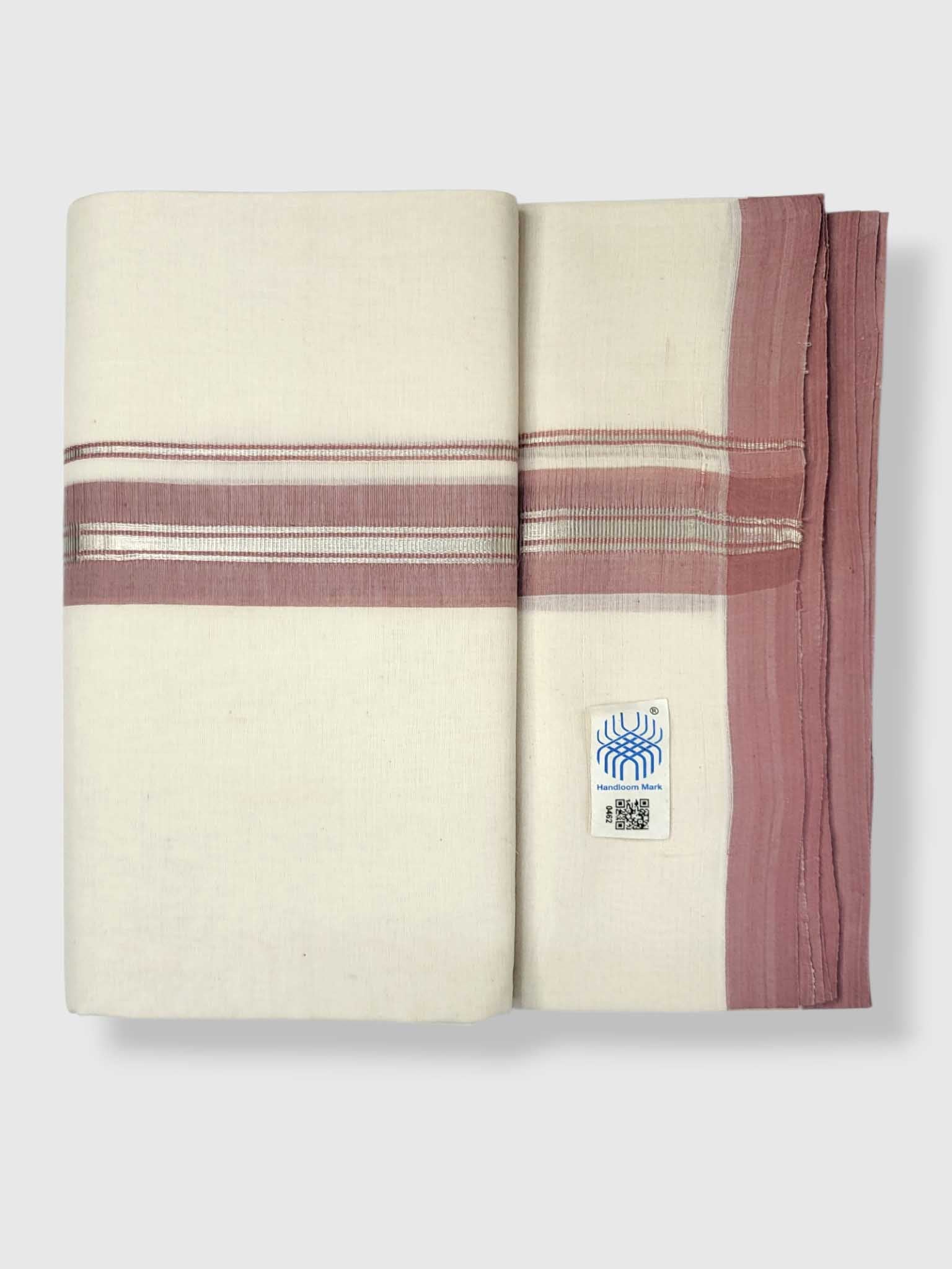 Kerala Balaramapuram Pure Cotton Handloom Mundu/Dhoti