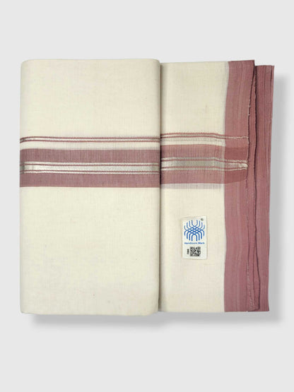 Kerala Balaramapuram Pure Cotton Handloom Mundu/Dhoti