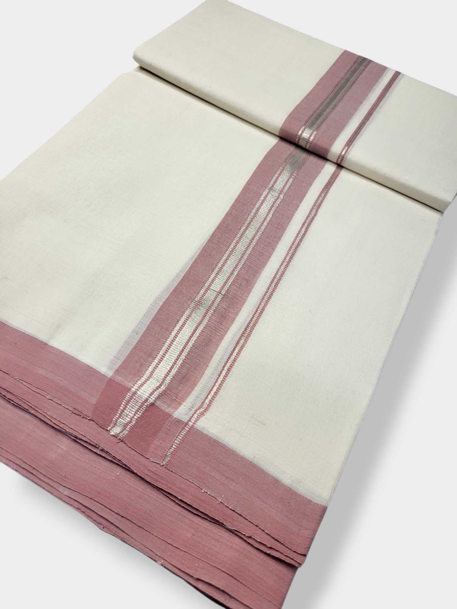 Kerala Balaramapuram Pure Cotton Handloom Mundu/Dhoti