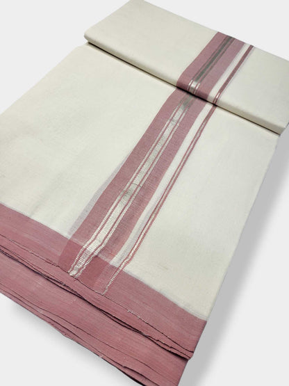 Kerala Balaramapuram Pure Cotton Handloom Mundu/Dhoti