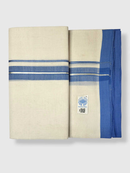 Kerala Balaramapuram Pure Cotton Handloom Mundu/Dhoti