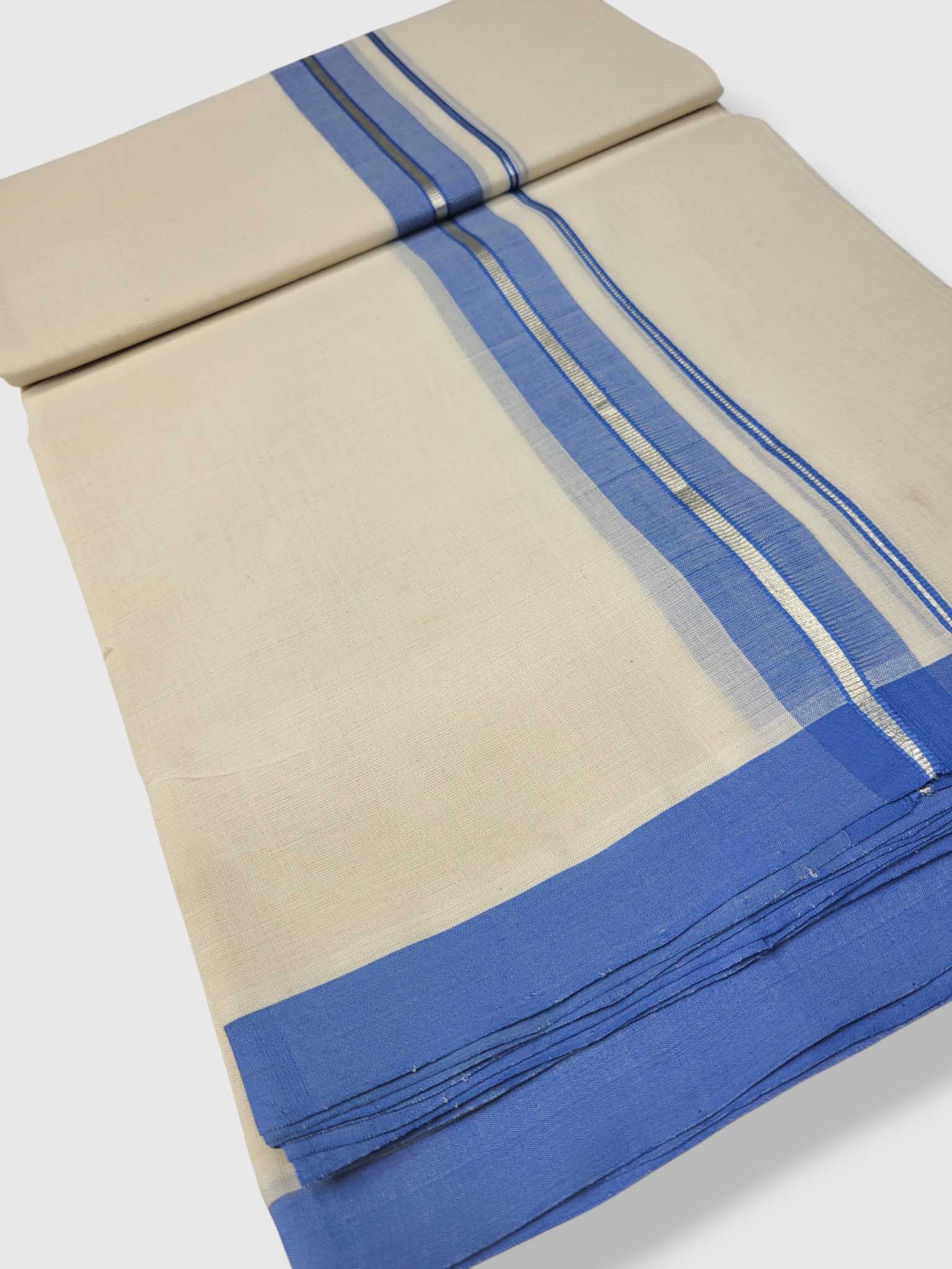Kerala Balaramapuram Pure Cotton Handloom Mundu/Dhoti
