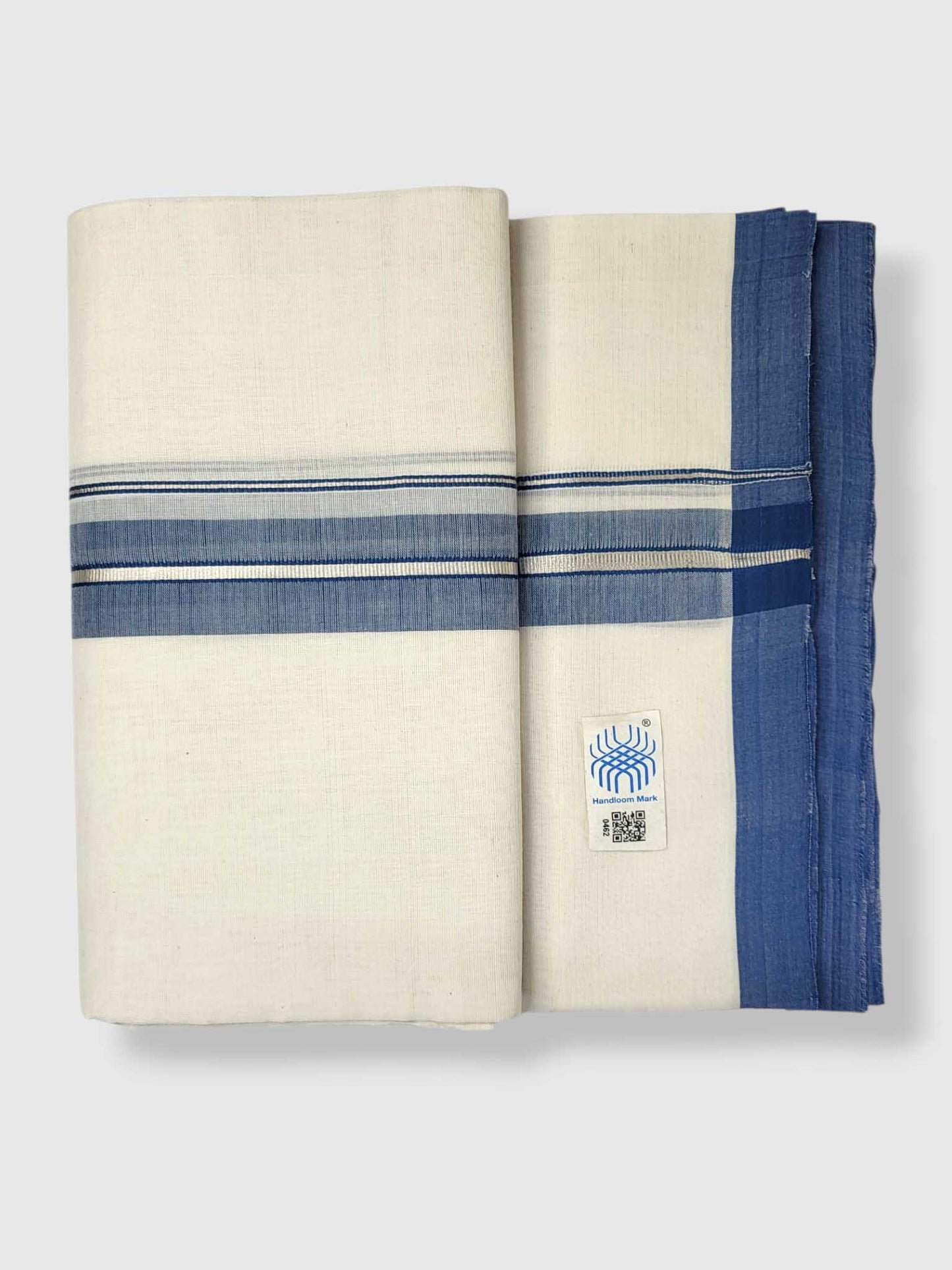 Kerala Balaramapuram Pure Cotton Handloom Mundu/Dhoti