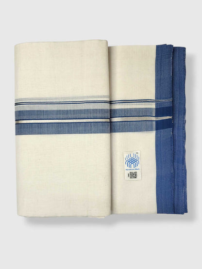 Kerala Balaramapuram Pure Cotton Handloom Mundu/Dhoti