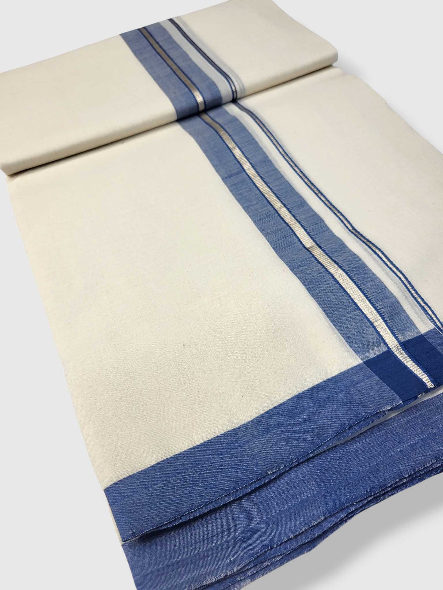 Kerala Balaramapuram Pure Cotton Handloom Mundu/Dhoti