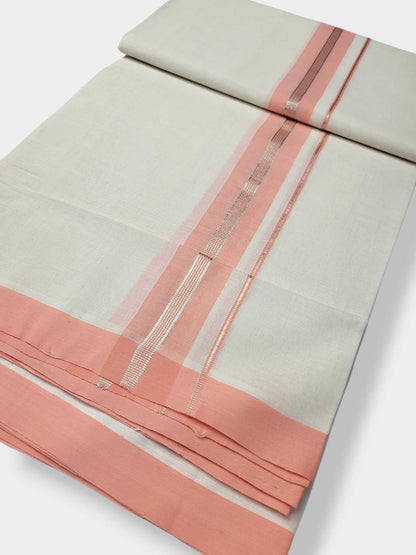 Kerala Balaramapuram Pure Cotton Handloom Mundu/Dhoti