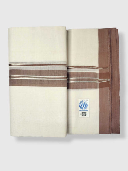 Kerala Balaramapuram Pure Cotton Handloom Mundu/Dhoti
