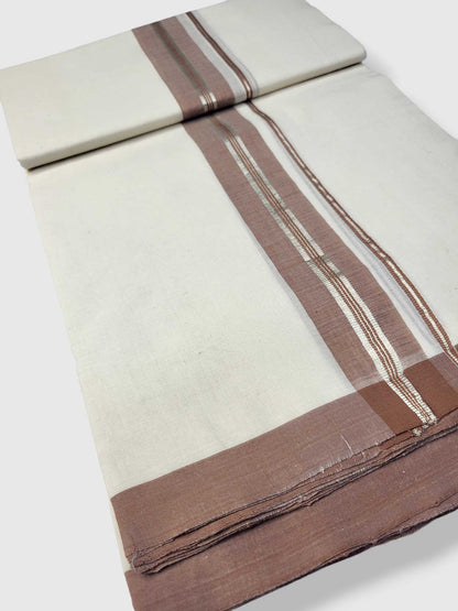 Kerala Balaramapuram Pure Cotton Handloom Mundu/Dhoti