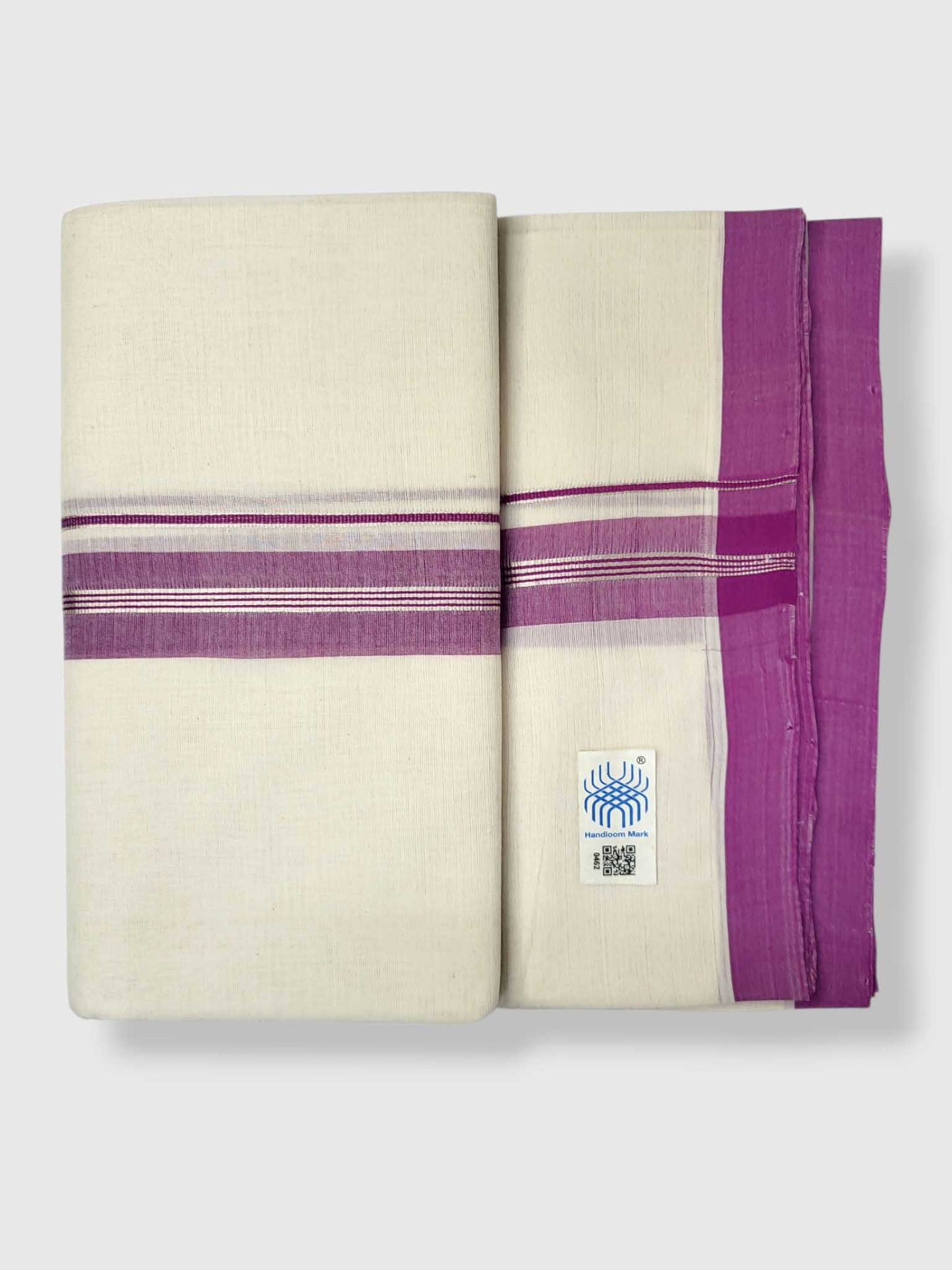 Kerala Balaramapuram Pure Cotton Handloom Mundu/Dhoti