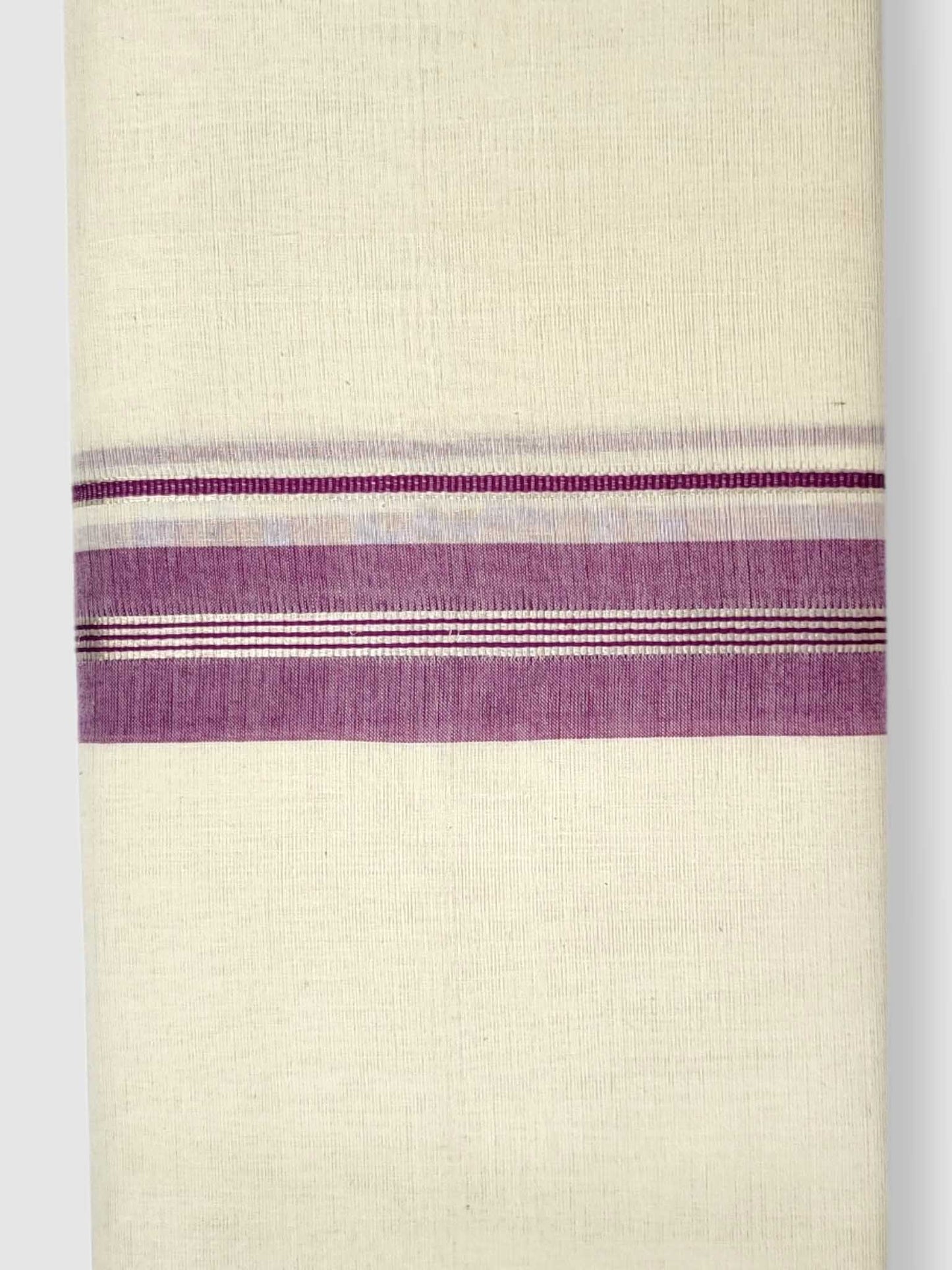 Kerala Balaramapuram Pure Cotton Handloom Mundu/Dhoti