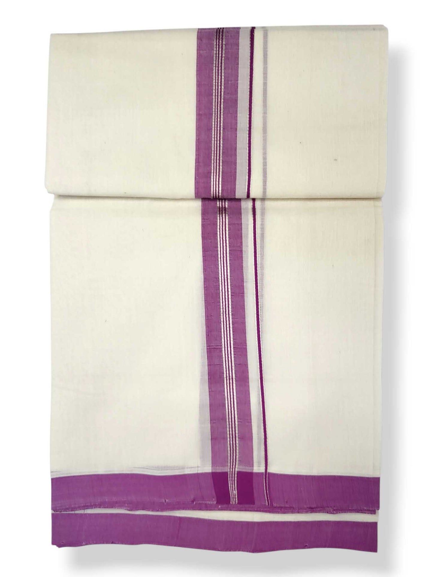 Kerala Balaramapuram Pure Cotton Handloom Mundu/Dhoti