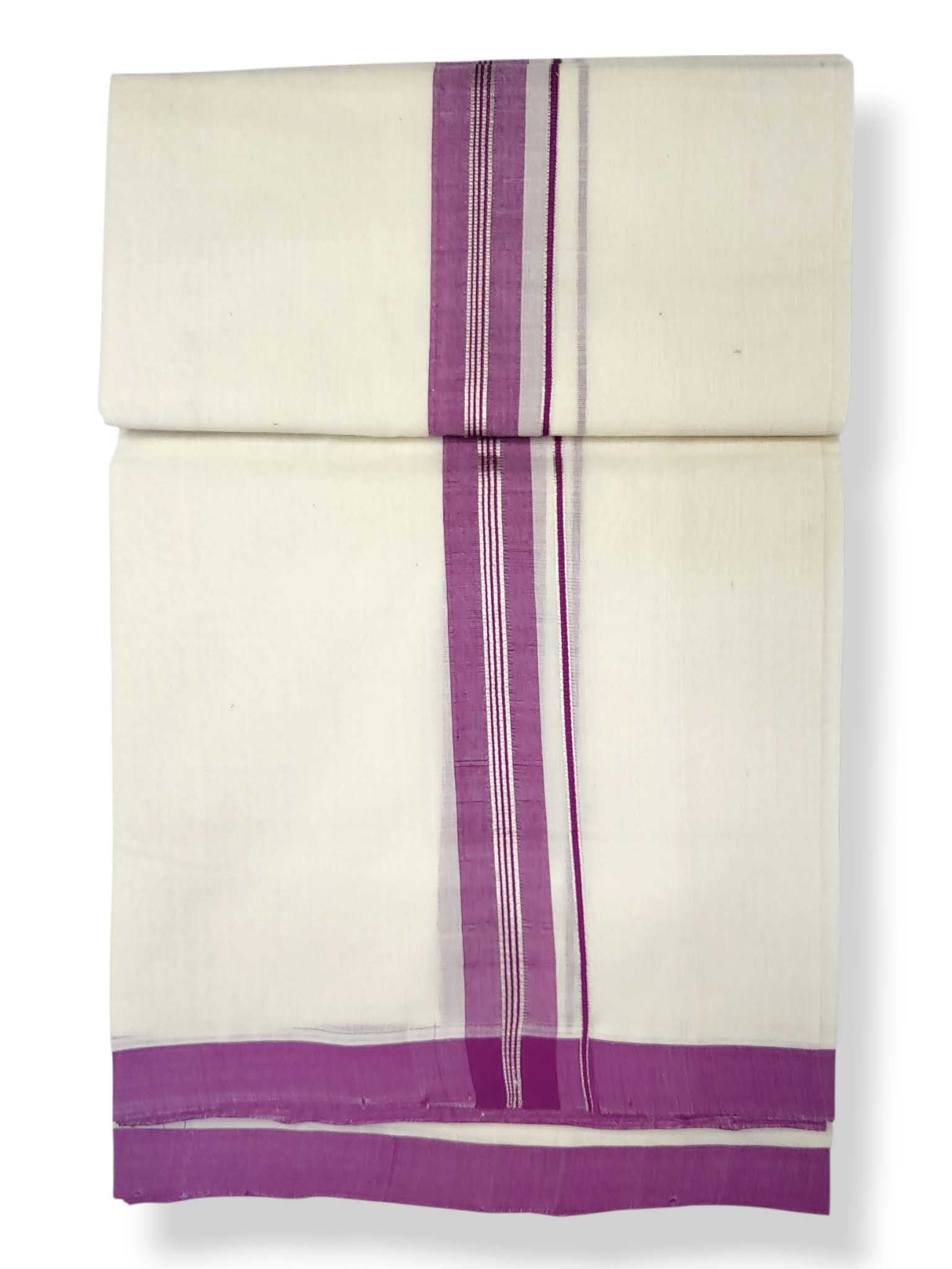 Kerala Balaramapuram Pure Cotton Handloom Mundu/Dhoti