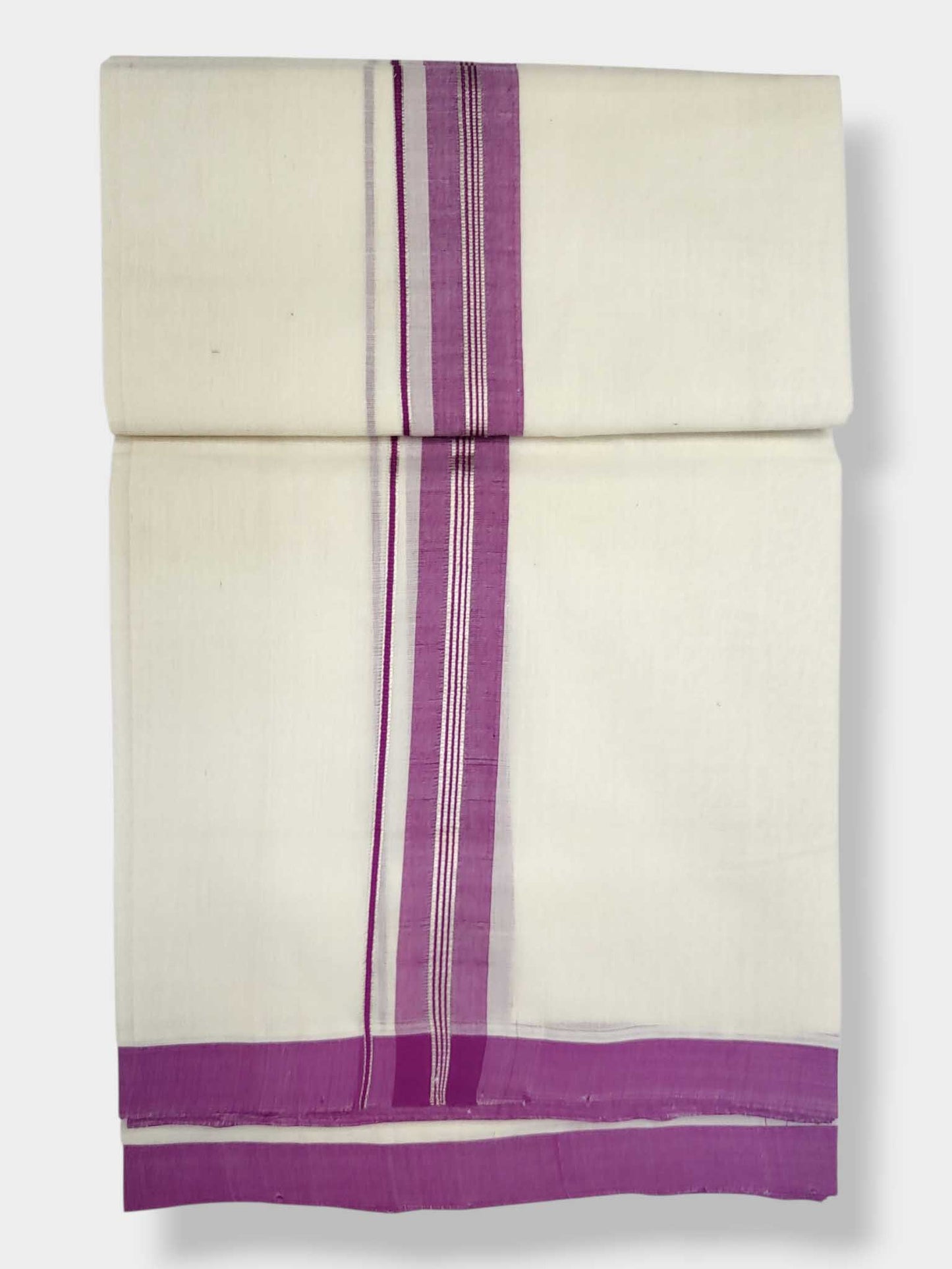 Kerala Balaramapuram Pure Cotton Handloom Mundu/Dhoti