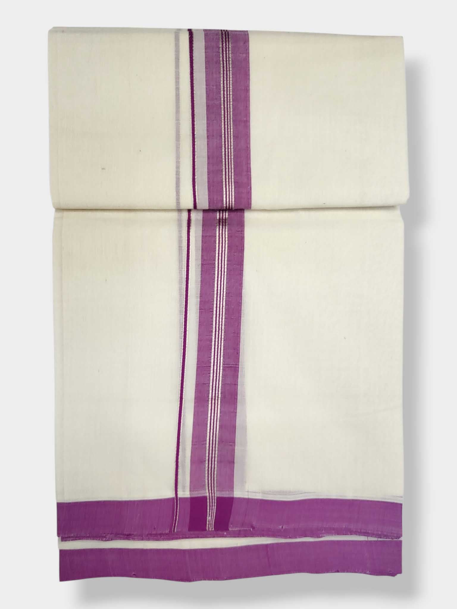 Kerala Balaramapuram Pure Cotton Handloom Mundu/Dhoti