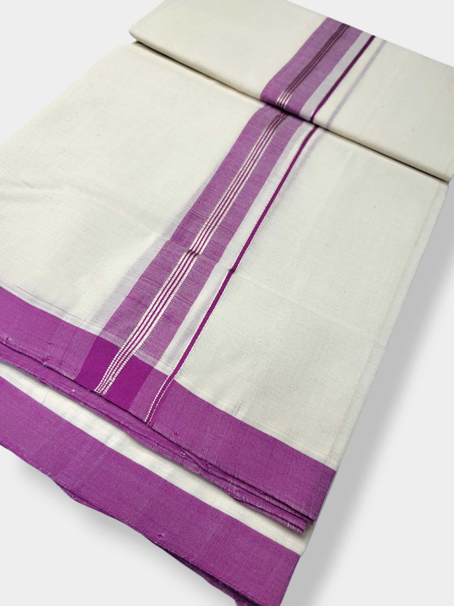 Kerala Balaramapuram Pure Cotton Handloom Mundu/Dhoti