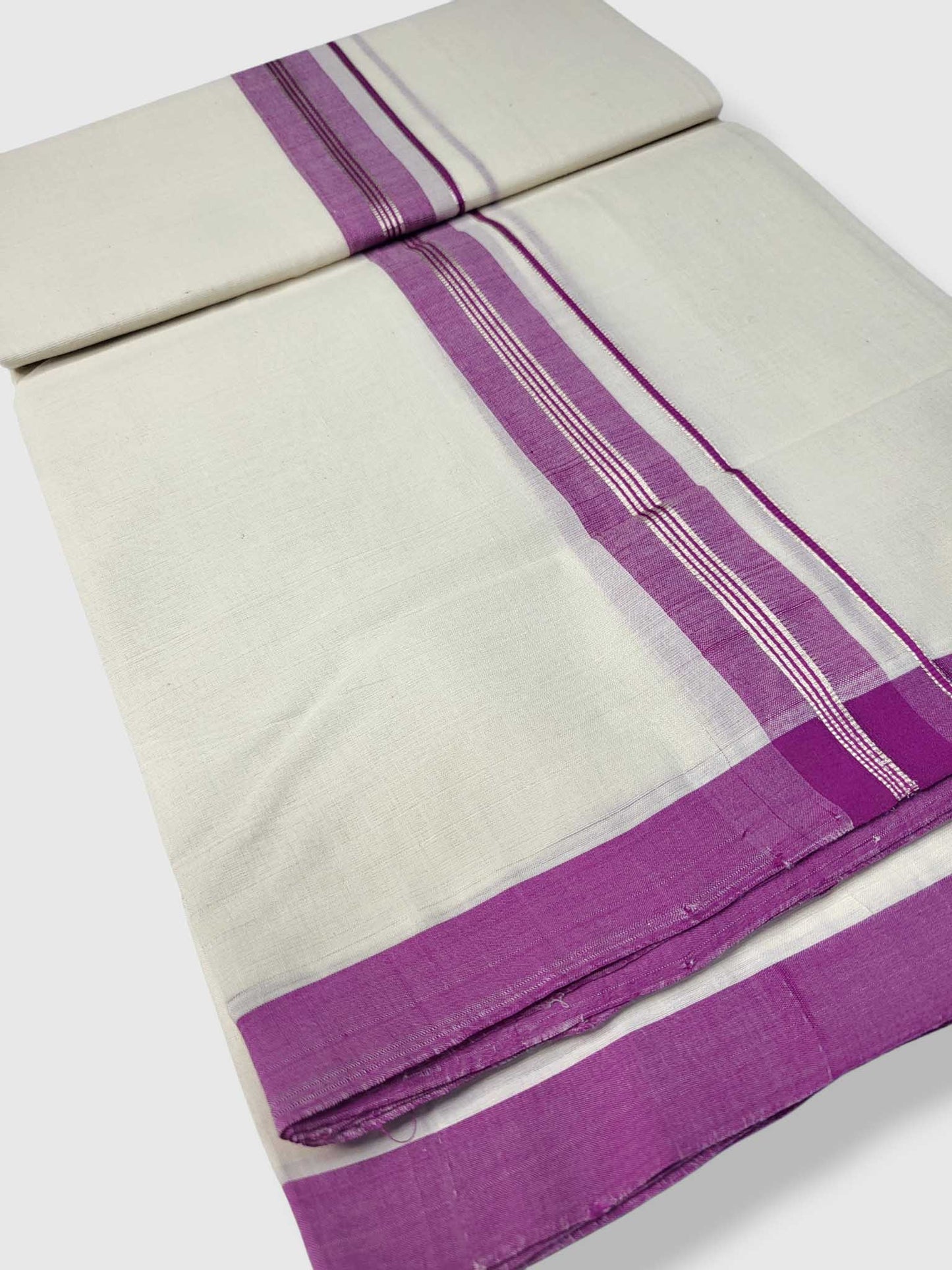 Kerala Balaramapuram Pure Cotton Handloom Mundu/Dhoti