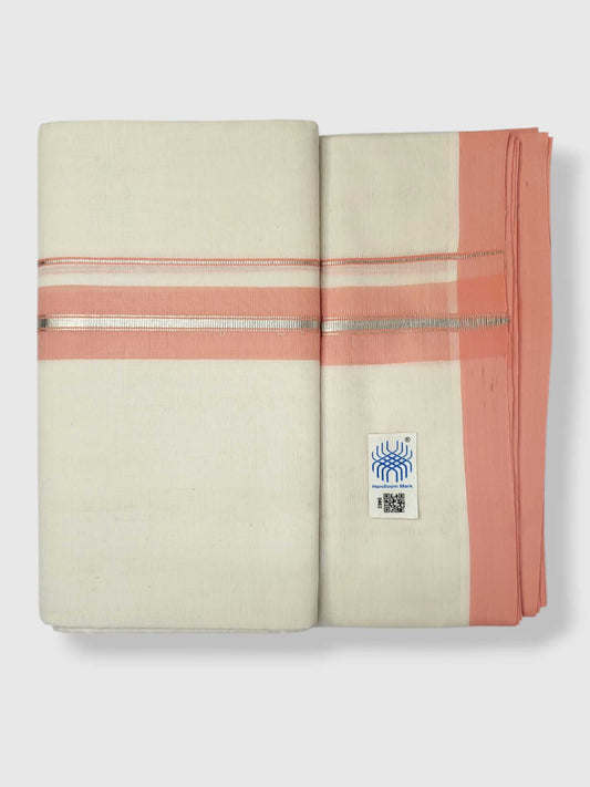 Kerala Balaramapuram Pure Cotton Handloom Mundu/Dhoti