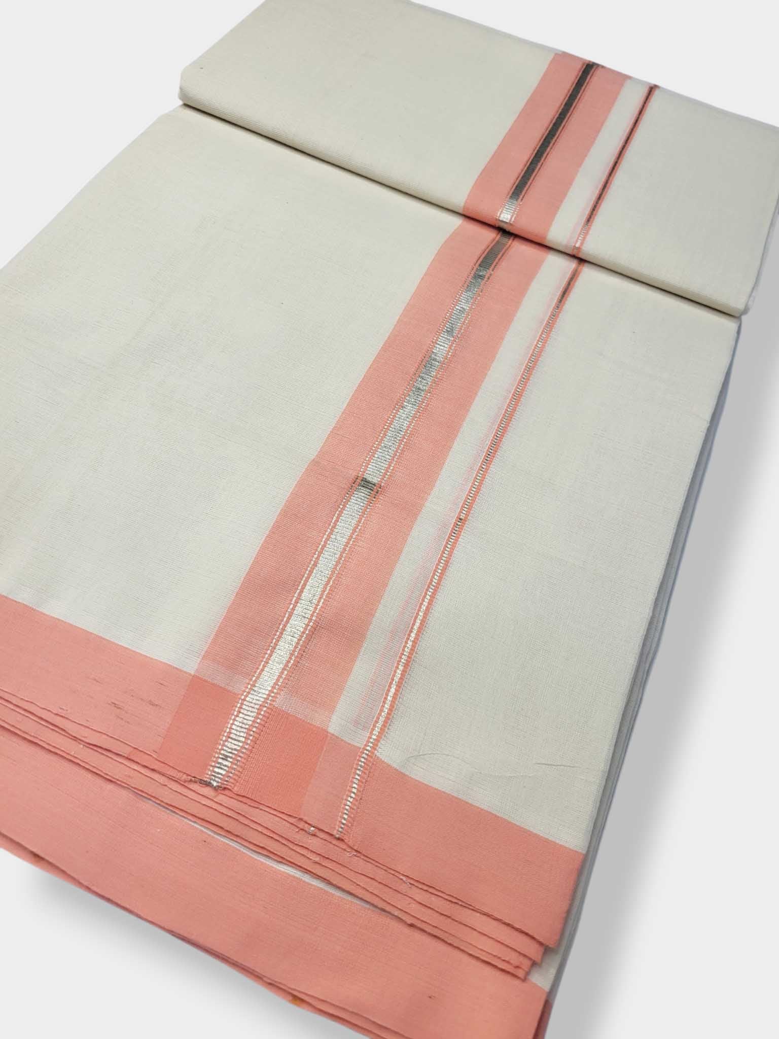 Kerala Balaramapuram Pure Cotton Handloom Mundu/Dhoti