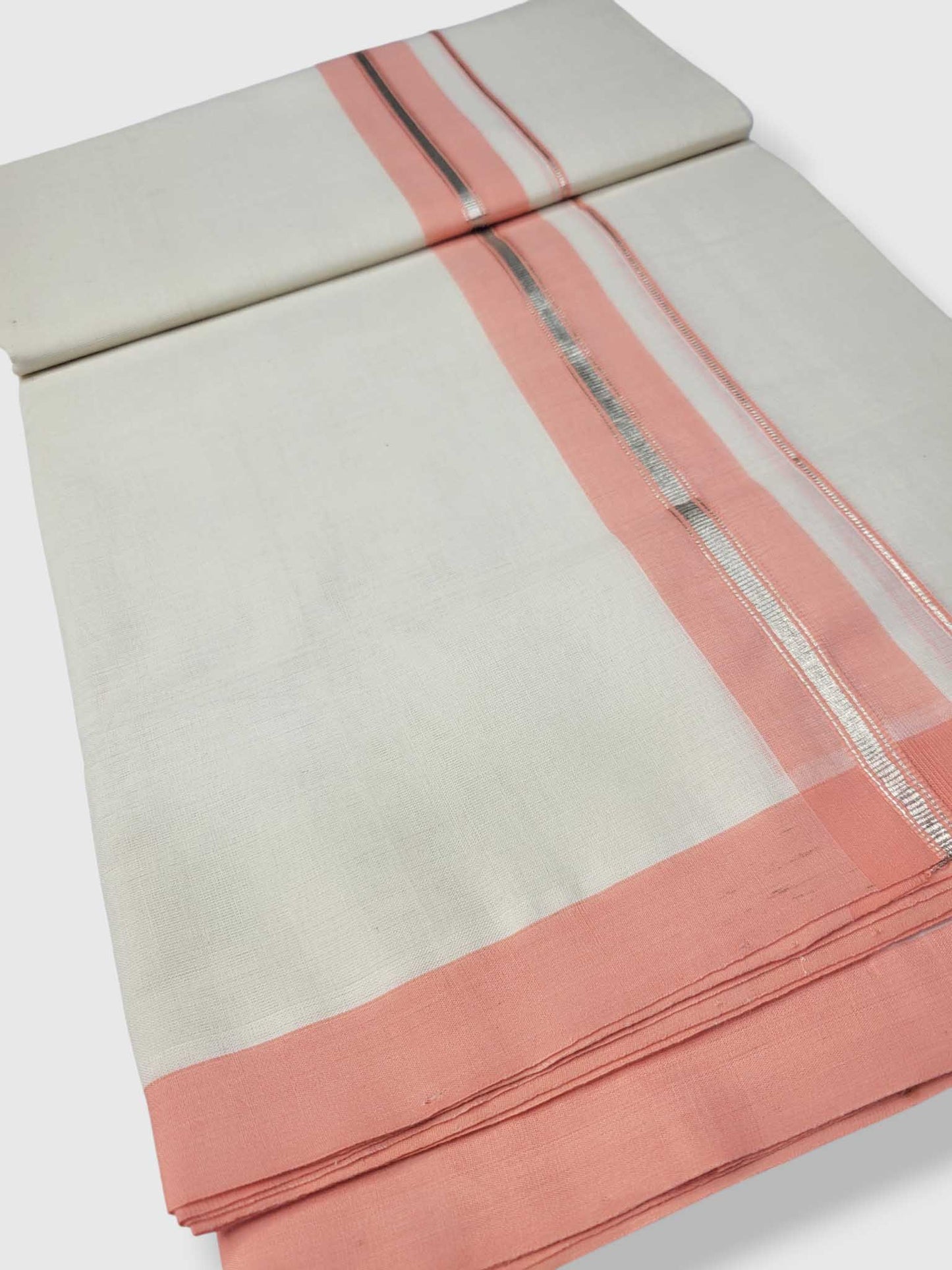 Kerala Balaramapuram Pure Cotton Handloom Mundu/Dhoti