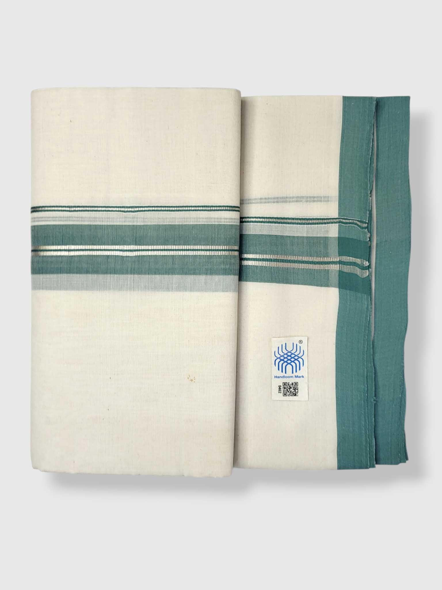 Kerala Balaramapuram Pure Cotton Handloom Mundu/Dhoti