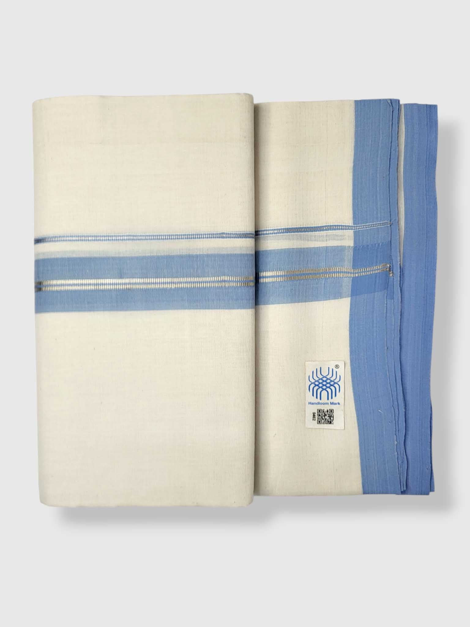 Kerala Balaramapuram Pure Cotton Handloom Mundu/Dhoti