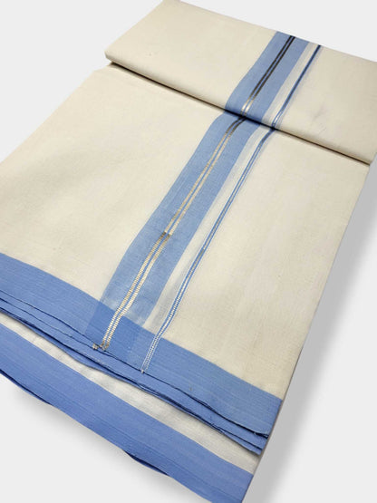 Kerala Balaramapuram Pure Cotton Handloom Mundu/Dhoti
