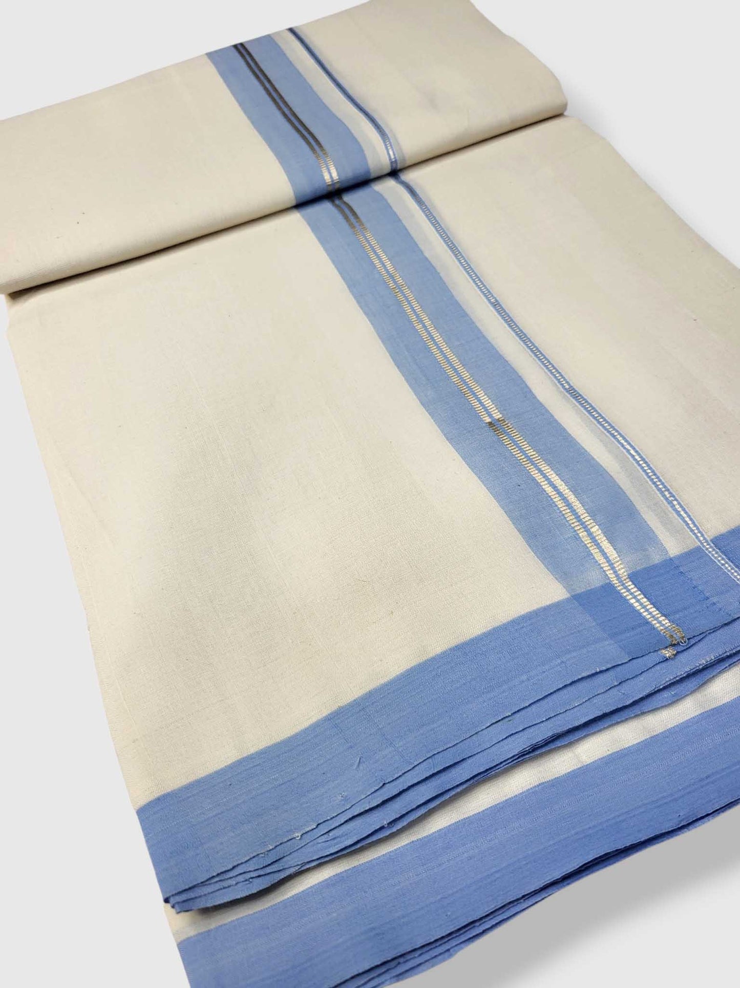 Kerala Balaramapuram Pure Cotton Handloom Mundu/Dhoti