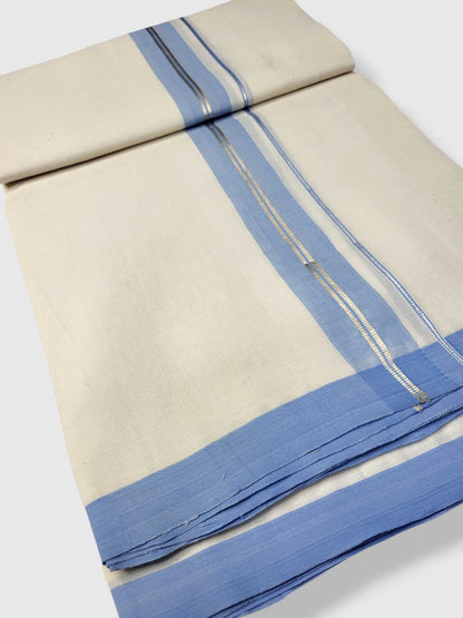 Kerala Balaramapuram Pure Cotton Handloom Mundu/Dhoti