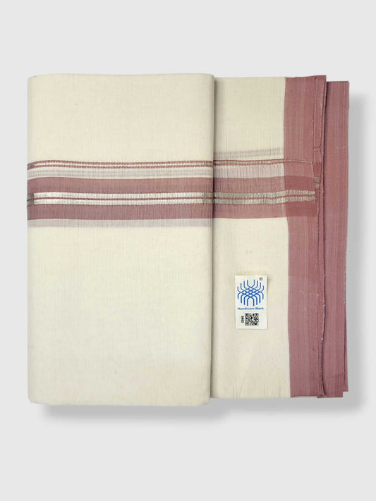 Kerala Balaramapuram Pure Cotton Handloom Mundu/Dhoti