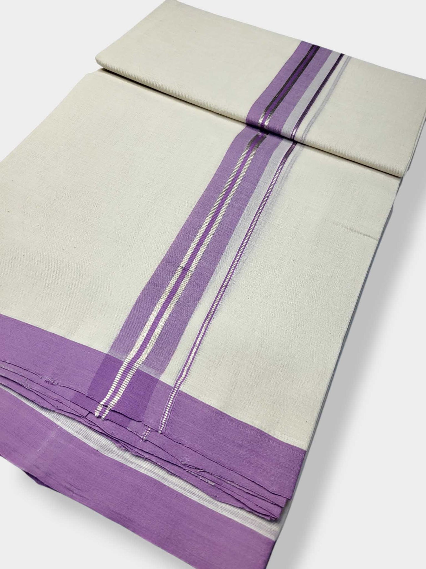 Kerala Balaramapuram Pure Cotton Handloom Mundu/Dhoti