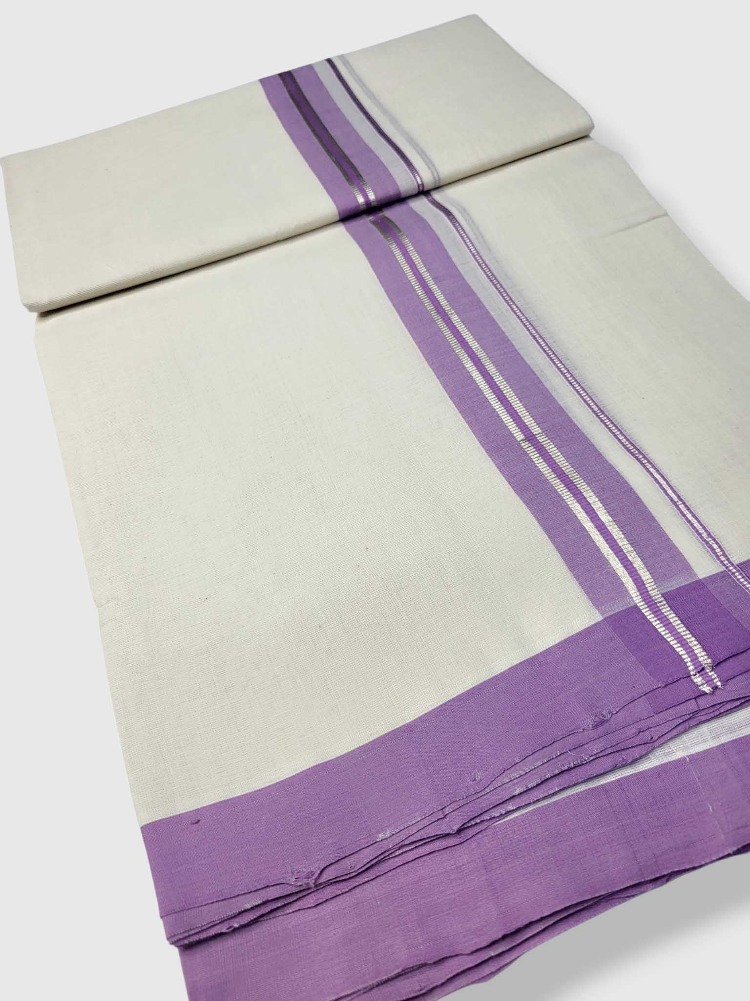 Kerala Balaramapuram Pure Cotton Handloom Mundu/Dhoti