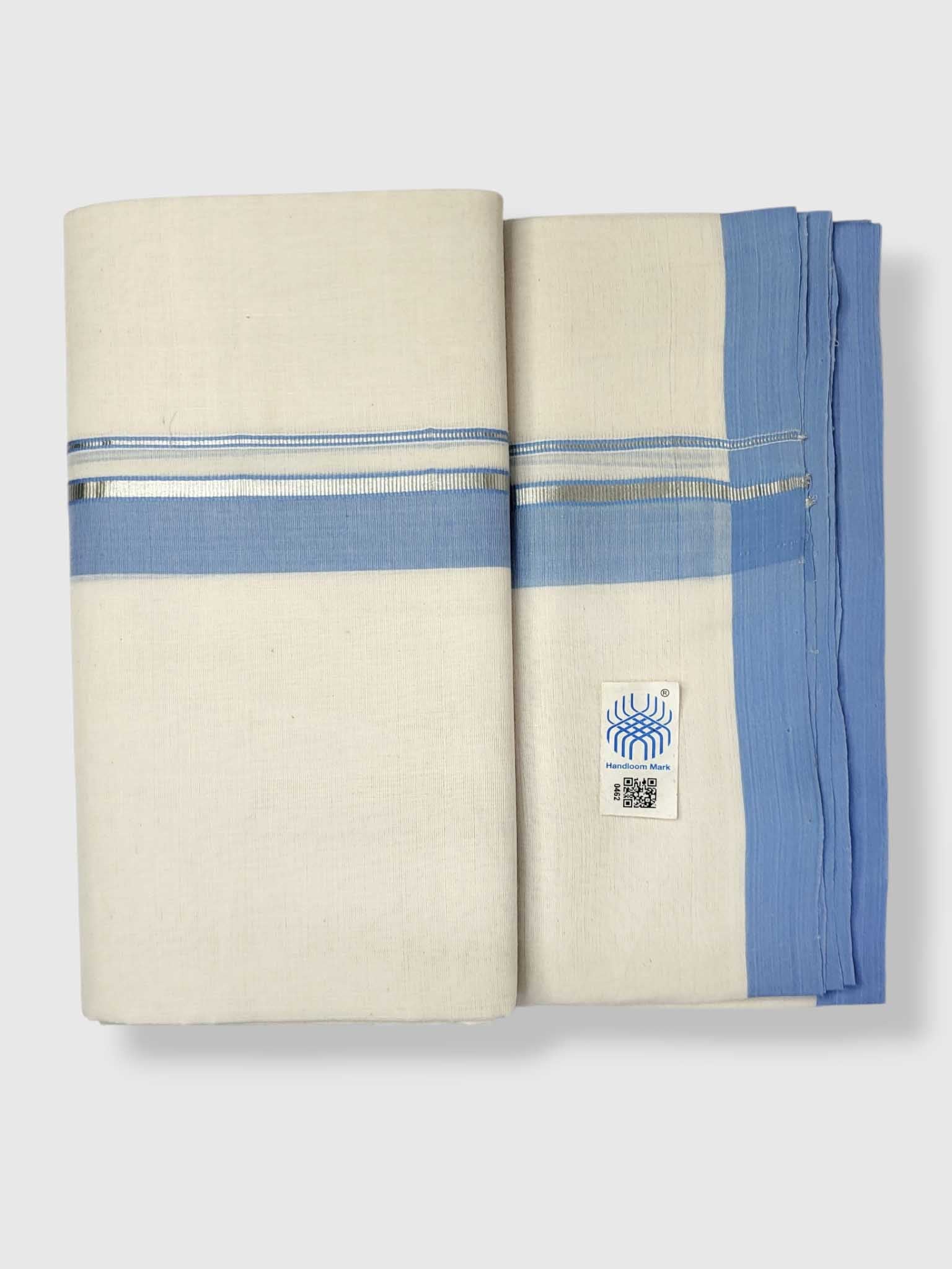 Kerala Balaramapuram Pure Cotton Handloom Mundu/Dhoti