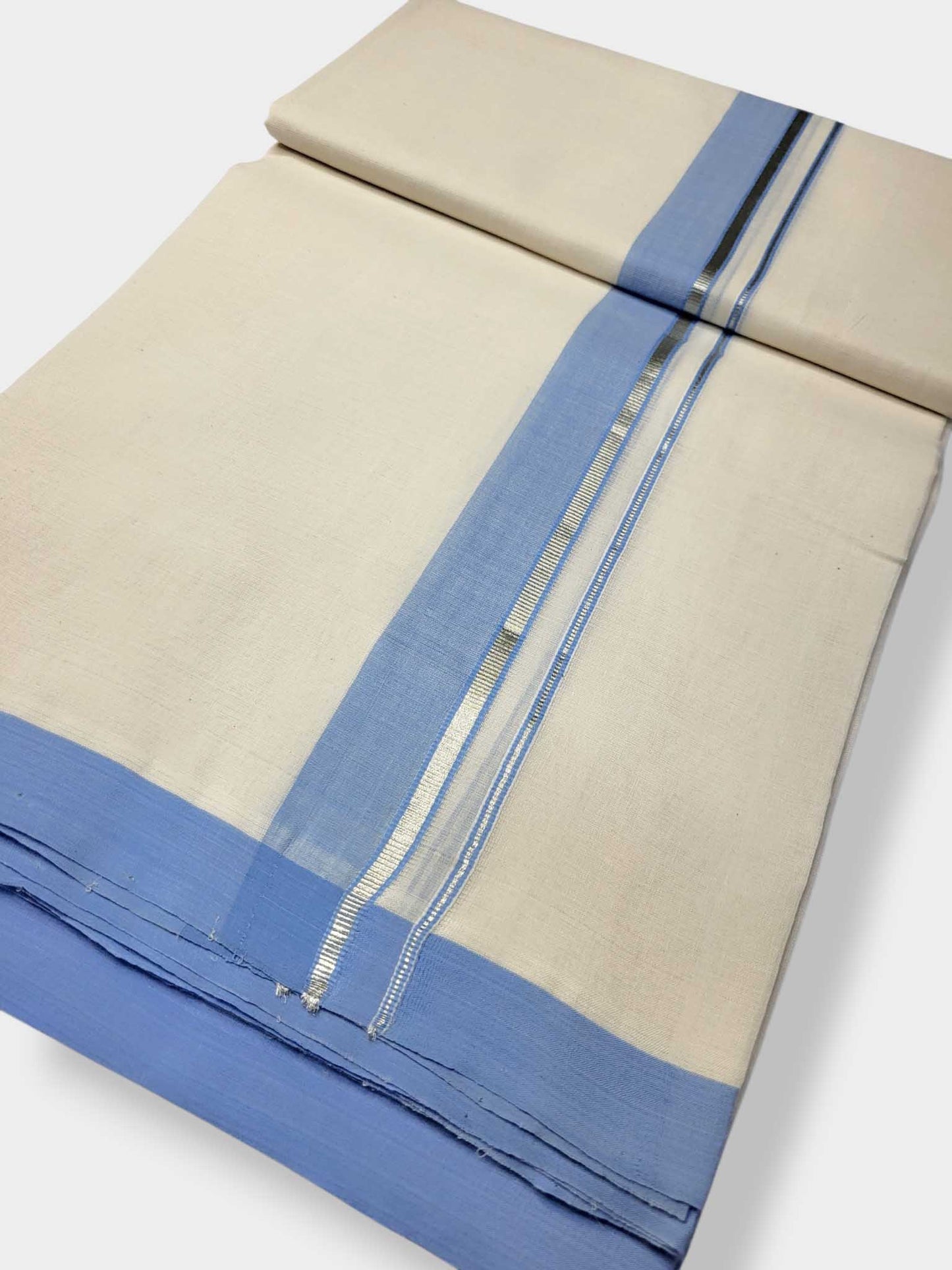 Kerala Balaramapuram Pure Cotton Handloom Mundu/Dhoti