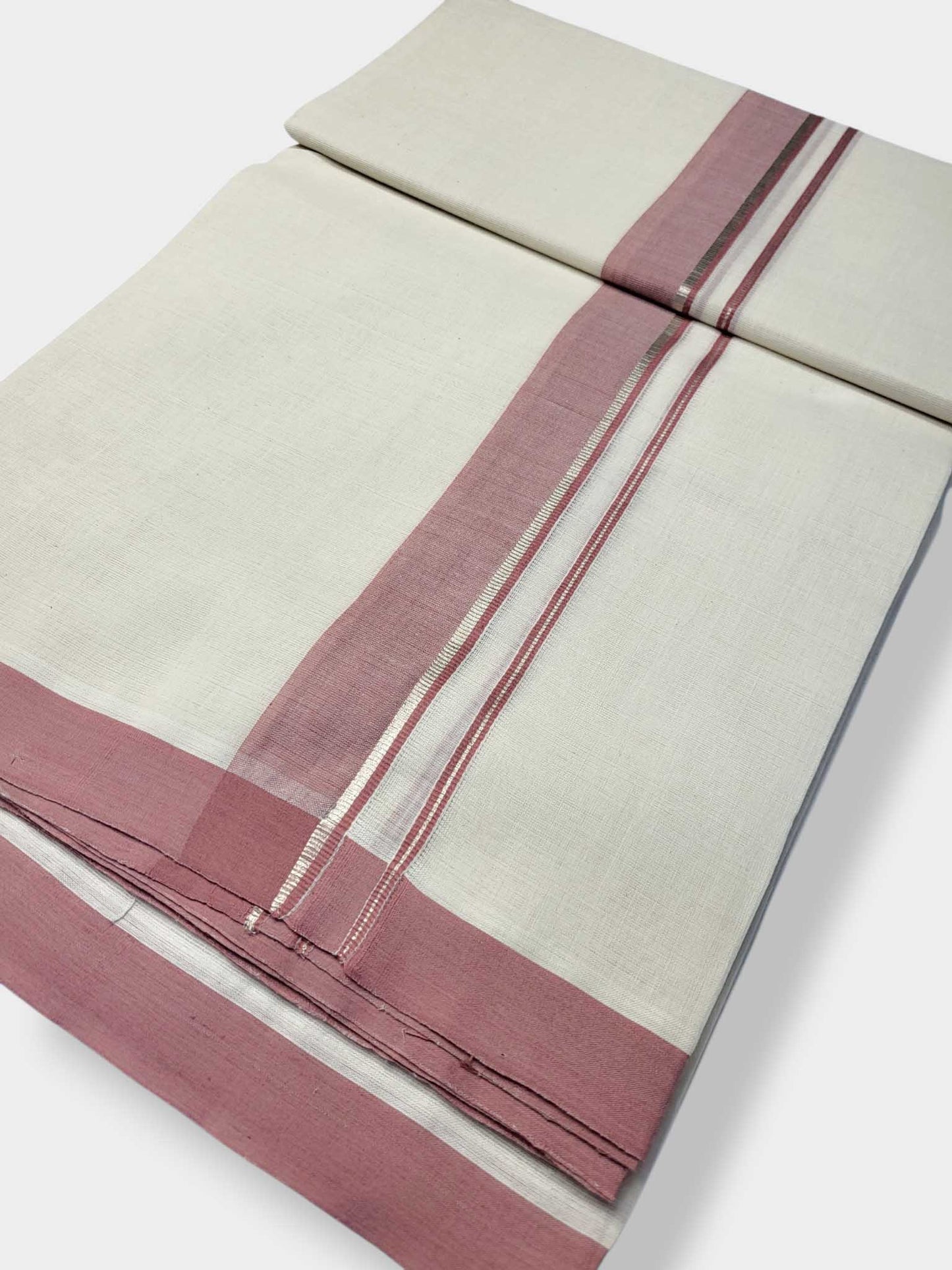 Kerala Balaramapuram Pure Cotton Handloom Mundu/Dhoti