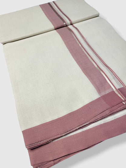 Kerala Balaramapuram Pure Cotton Handloom Mundu/Dhoti