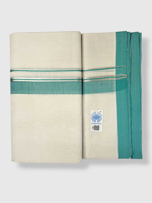 Kerala Balaramapuram Pure Cotton Handloom Mundu/Dhoti