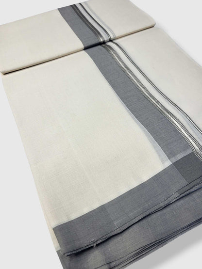 Kerala Balaramapuram Pure Cotton Handloom Mundu/Dhoti