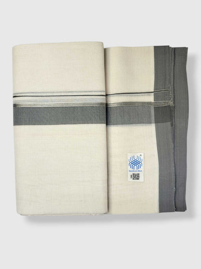Kerala Balaramapuram Pure Cotton Handloom Mundu/Dhoti